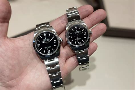 rolex explorer 1 36 vs 40|rolex explorer 36mm 2021.